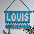 Custom Boho Name Sign | Handmade Macrame Wall Hanging for Nursery & Kids Room